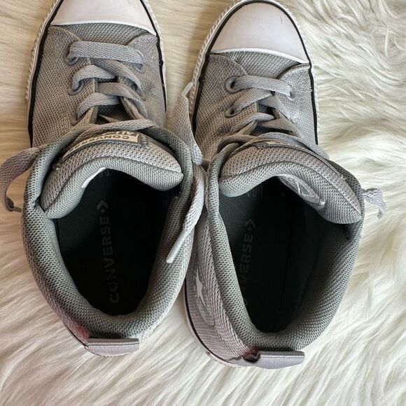 Converse Chuck Taylor All Stars Mid Tops Gray Size 3 - Picture 11 of 12